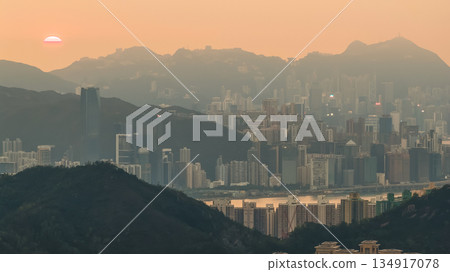 City Gap View in Hong Kong East District Dec 28 2021 City Gap View in Hong Kong East District Dec 28 2021 134917078