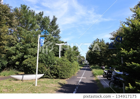 Scenery of Yumenoshima in Koto Ward, Tokyo Scenery of Yumenoshima in Koto Ward, Tokyo 134917175