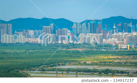 Dec 20 2025 Moody Clouds Cover Mai Po Wetlands With Shenzhen Horizon Dec 20 2025 Moody Clouds Cover Mai Po Wetlands With Shenzhen Horizon 134917237