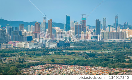 Dec 20 2025 Moody Clouds Cover Mai Po Wetlands With Shenzhen Horizon 134917240