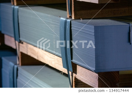 Stacked galvanized steel sheets Stacked galvanized steel sheets 134917444
