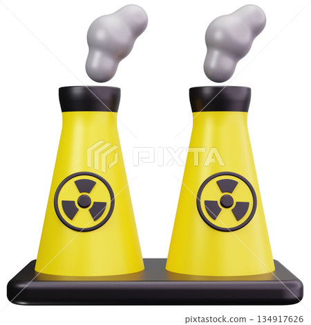 Nuclear Cooling Towers Nuclear Cooling Towers 134917626