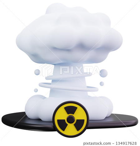 Nuclear Explosion Cloud Nuclear Explosion Cloud 134917628