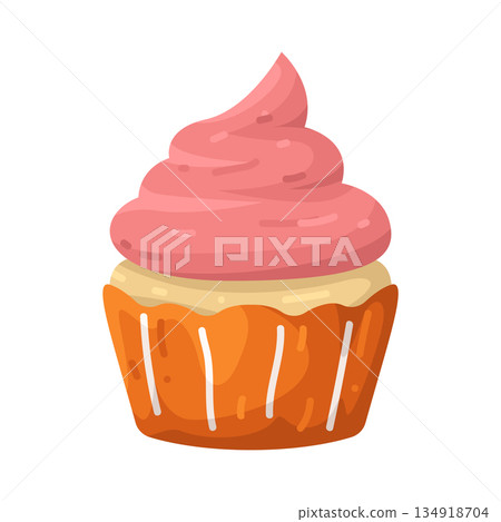 Illustration of cupcake Illustration of cupcake 134918704