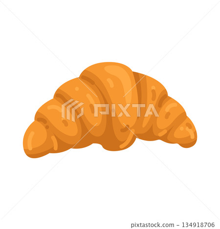Illustration of croissant 134918706