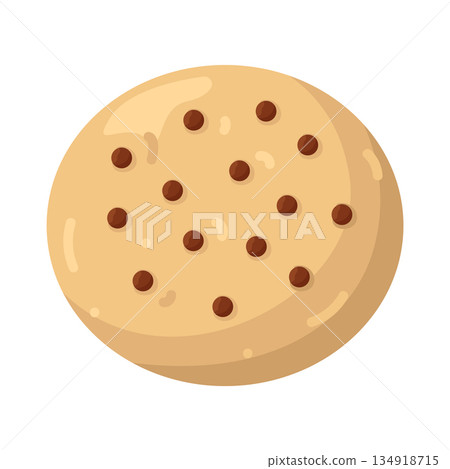 Illustration of chocolate chips cookies  134918715