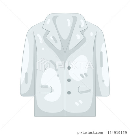 Illustration of lab coat Illustration of lab coat 134919159