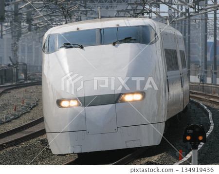 The 300 series Shinkansen in motion The 300 series Shinkansen in motion 134919436