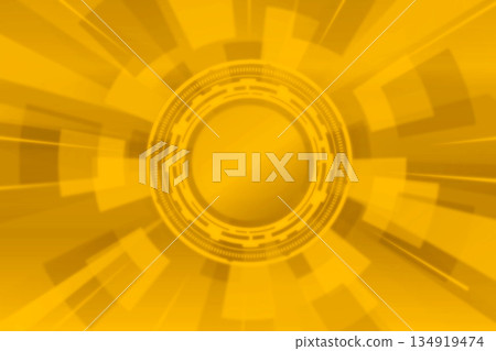 未來主義賽博龐克背景，抽象數字風格，金色、黃色、棕色 134919474