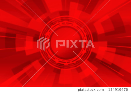 未來主義賽博背景抽象數字紅色 134919476