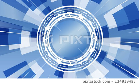 未來主義賽博龐克背景，抽象數字風格，藍色，淺藍色 134919485