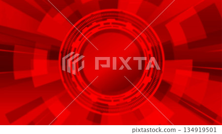Futuristic cyber background abstract digital red 134919501