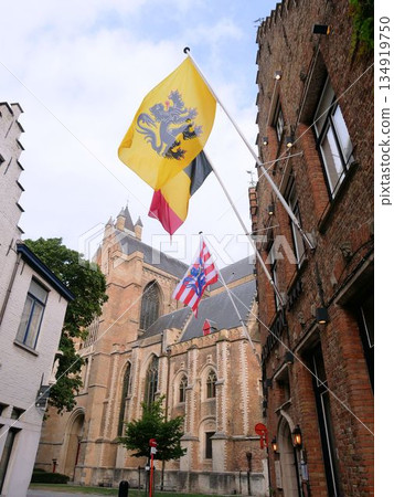 比利時布魯日救世主大教堂周圍 比利時布魯日救世主大教堂周圍 134919750