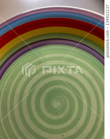 round ceramic plate with a wide variety of colors and gloss finish round ceramic plate with a wide variety of colors and gloss finish 134922237