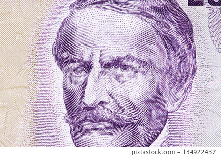Ramon Castilla a closeup portrait from Peruvian money Ramon Castilla a closeup portrait from Peruvian money 134922437