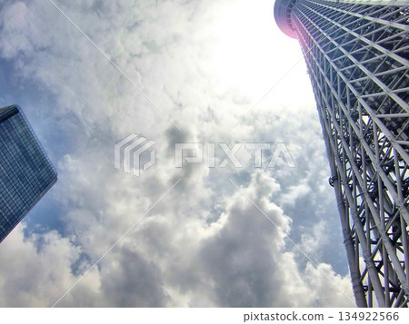 Tokyo Skytree on a cloudy day-158 Tokyo Skytree on a cloudy day-158 134922566