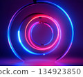 霓虹燈，未來燈光影像，抽象 134923850