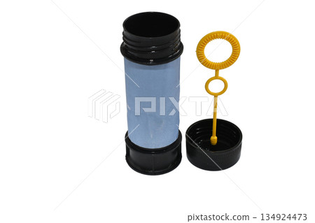 A container with soapy liquid for creating air soap balloons. A container with soapy liquid for creating air soap balloons. 134924473