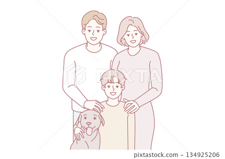 Gentle pastel sketch showing family unity, Serene family portrait capturing love and companionship Gentle pastel sketch showing family unity, Serene family portrait capturing love and companionship 134925206