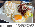 Classic Filipino Breakfast Corned Beef, Garlic Rice, and Fried Egg Cornsilog 134925262