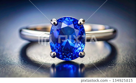 藍寶石戒指 藍寶石戒指 134925815