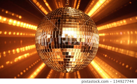 Mirror ball with intersecting lights/Nightclub 3 134927744
