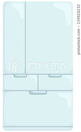 簡單的冰箱插圖向量圖素材 134928232