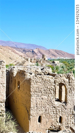 Settler Examining Terraces Against Desert Walls, Contrast Between Dry Walls And Vibrant Fertile Valley Landscape, Adobe Homestead Amidst Mountains With Irrigated Terraces And Arid Surrounding Walls Settler Examining Terraces Against Desert Walls, Contrast Between Dry Walls And Vibrant Fertile Valley Landscape, Adobe Homestead Amidst Mountains With Irrigated Terraces And Arid Surrounding Walls 134929255
