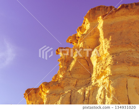 Rock formations Bolnuevo, Spain 134931020