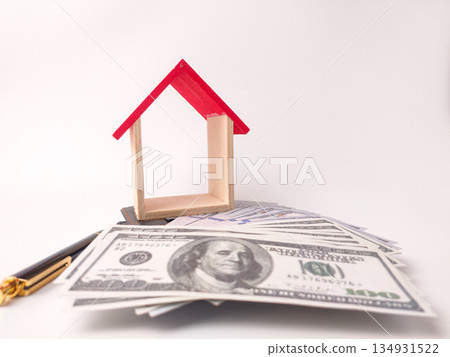 This image is a conceptual stock photo representing real estate transactions and property ownership. This image is a conceptual stock photo representing real estate transactions and property ownership. 134931522