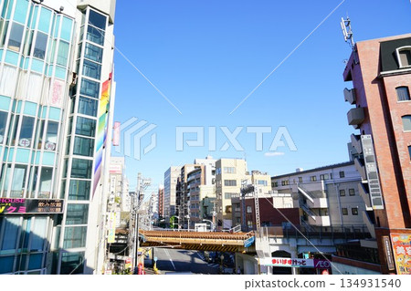 東京西日暮裡的藍天 134931540