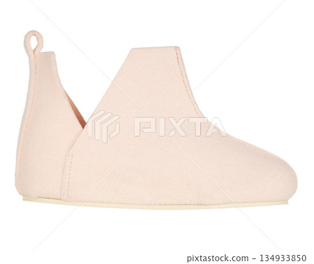 Soft Pink Felt Slipper Bootie Shoe Soft Pink Felt Slipper Bootie Shoe 134933850