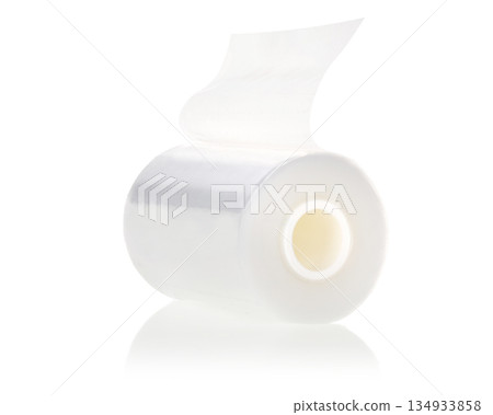 Roll of Transparent Plastic Stretch Film 134933858