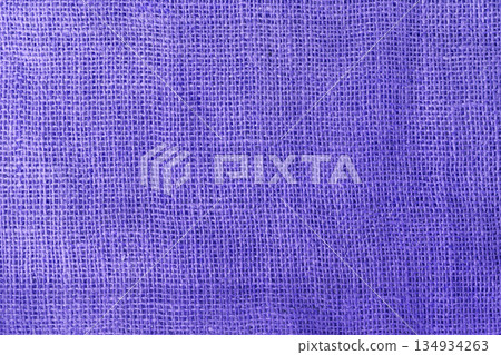 texture fabric burlap for sewing violet, purple background color macro 134934263