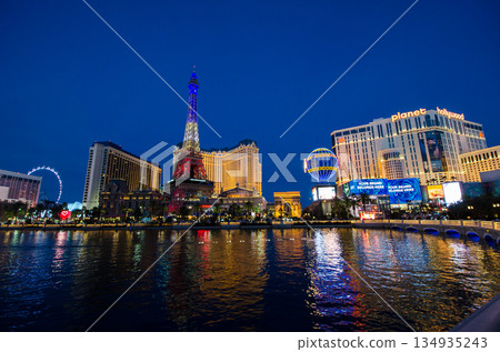 拉斯維加斯夜景 拉斯維加斯夜景 134935243