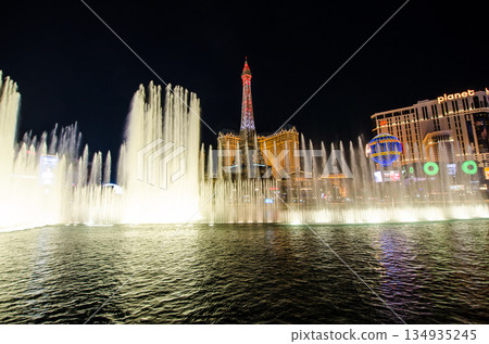 拉斯維加斯夜景噴泉 拉斯維加斯夜景噴泉 134935245