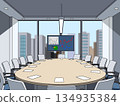 Meeting room in an office building 134935384