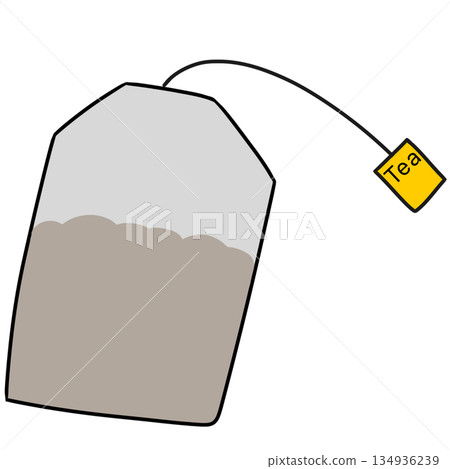 Tea bag black tea 134936239