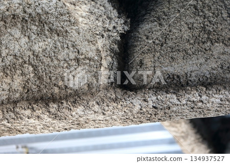 Fireproof coating on steel frame Fireproof coating on steel frame 134937527