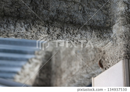 Fireproof coating on steel frame 134937530