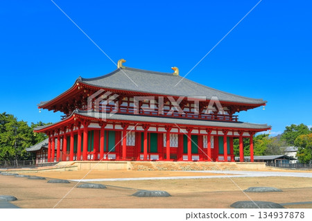 [Nara Prefecture] Kofuku-ji Temple (Chukondo) in sunny weather 134937878
