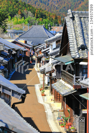 [三重縣]晴天的關町關宿傳統建築 134937899