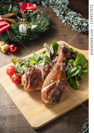 Smoked Turkey Legs Christmas Smoked Turkey Legs Christmas 134937972