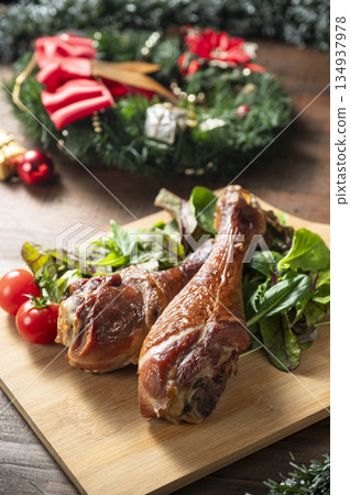 Smoked Turkey Legs Christmas Smoked Turkey Legs Christmas 134937978
