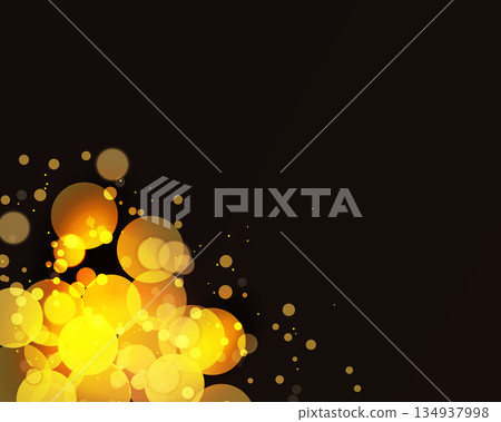 Luxury Golden Sparkle Bokeh Dark Background 134937998