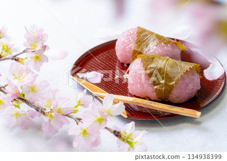 [春季食材] 櫻餅、關西櫻餅、道明寺 [食材] 134938399