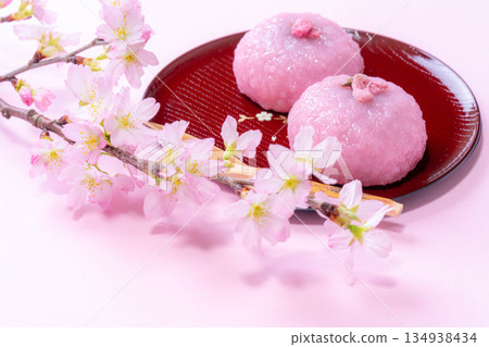 [春季食材] 櫻餅、關西櫻餅、道明寺 [食材] 134938434