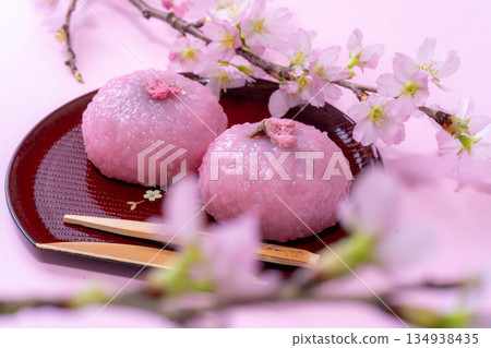 [春季食材] 櫻餅、關西櫻餅、道明寺 [食材] 134938435