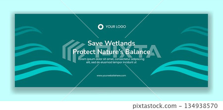 Social Media Cover for World Wetlands Day Flat Cartoon Hand Drawn Illustration Social Media Cover for World Wetlands Day Flat Cartoon Hand Drawn Illustration 134938570