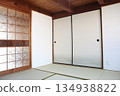Earthquake-resistant renovation work completed with new sliding doors and tatami mats 134938822